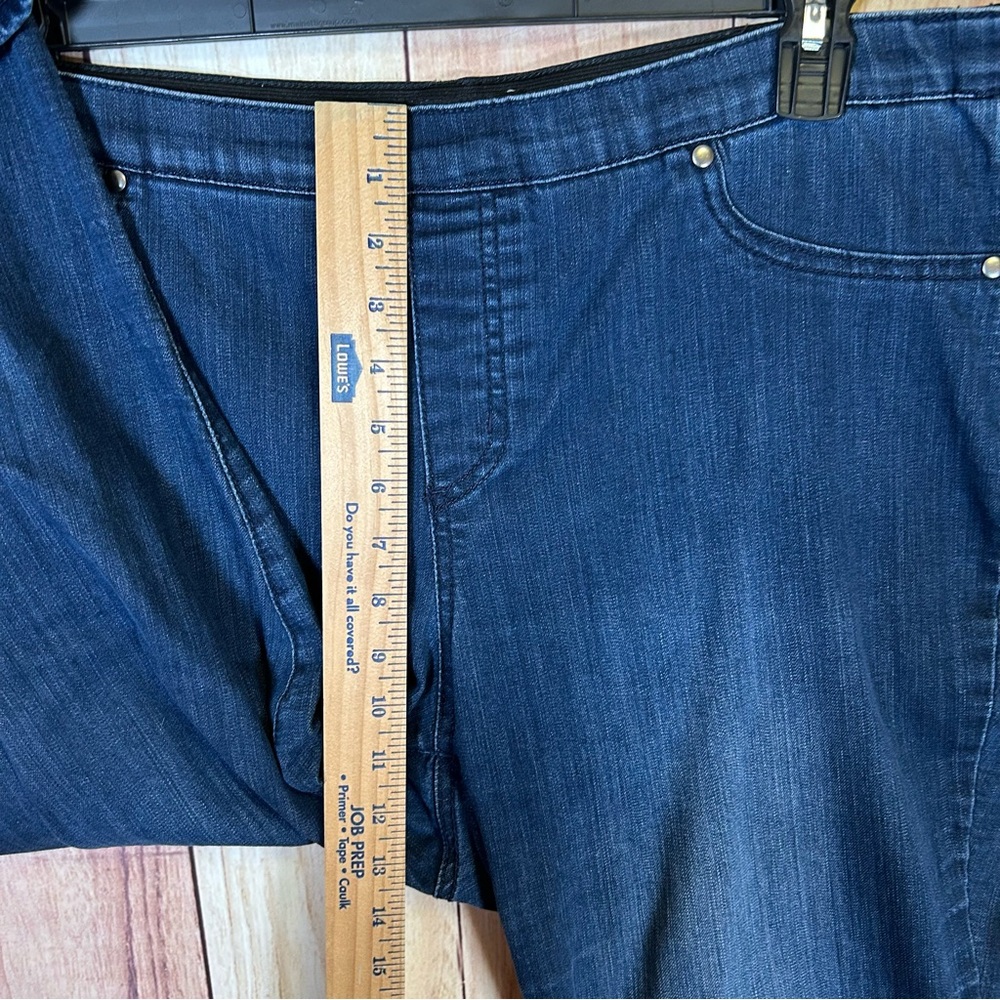 Kim Rogers Pull on Jeggings Jeans Size 16W High Rise Curvy Plus Stretch#156 - Picture 15 of 17